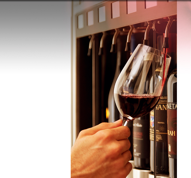 エノマティックはワインの酸化を防ぎ、誰でも簡単にグラスワインを提供できる業務用ワインサーバー（ワインディスペンサー）です。
